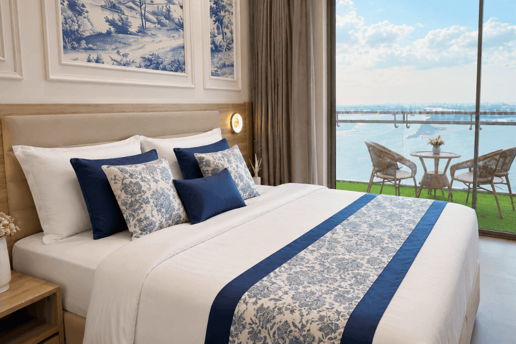 ZenithSuites Noida serviced suites overlooking the Yamuna river and city skyline, photo 28