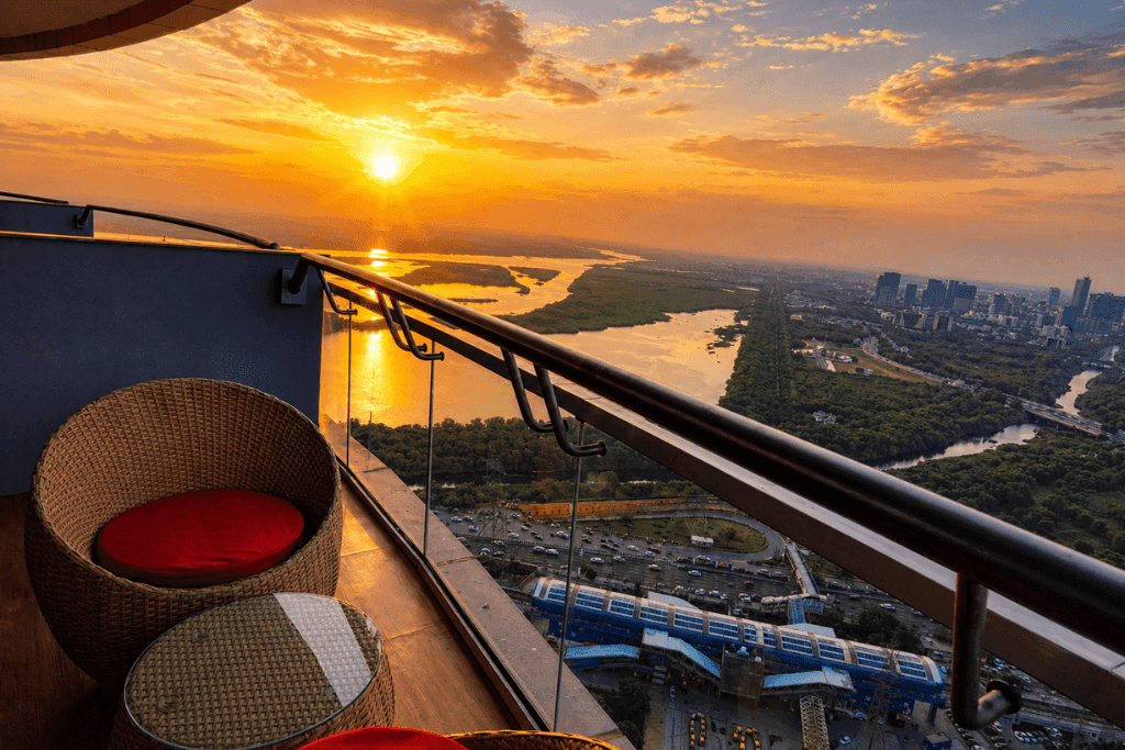 Prestige river-view suite at ZenithSuites Noida